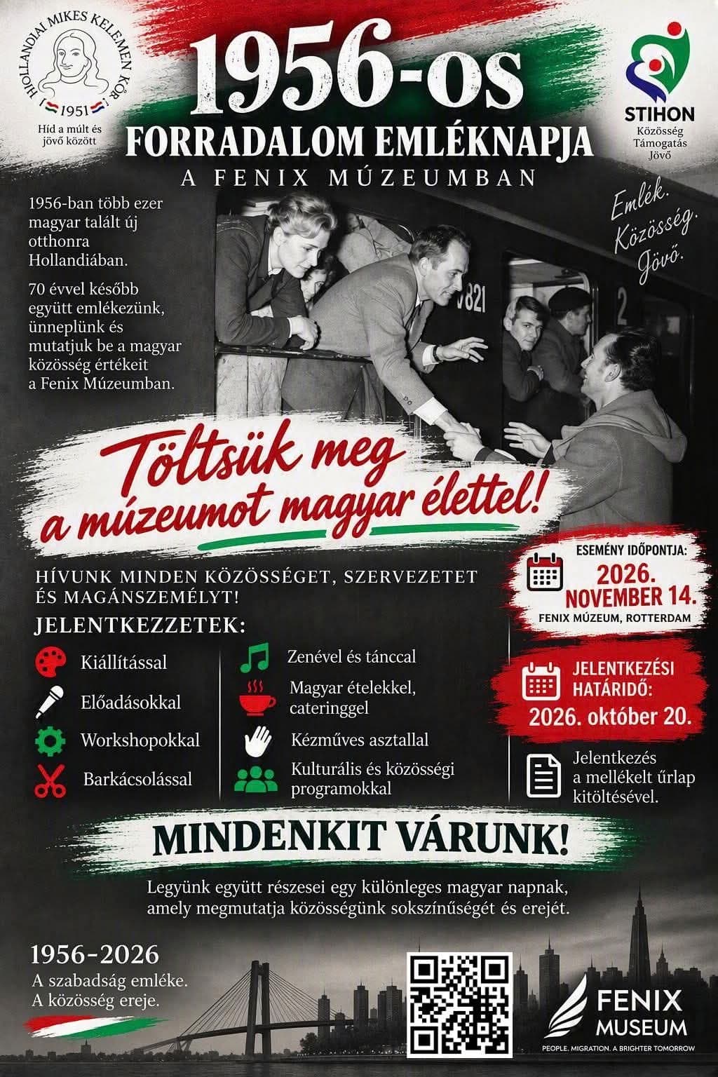 1956-os forradalom emléknapja a Fenix Múzeumban