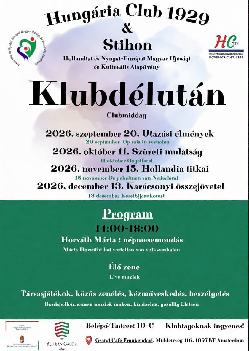 Szüreti mulatság — Klubdélután